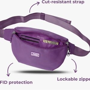 Purple Anti-Theft Women Bag